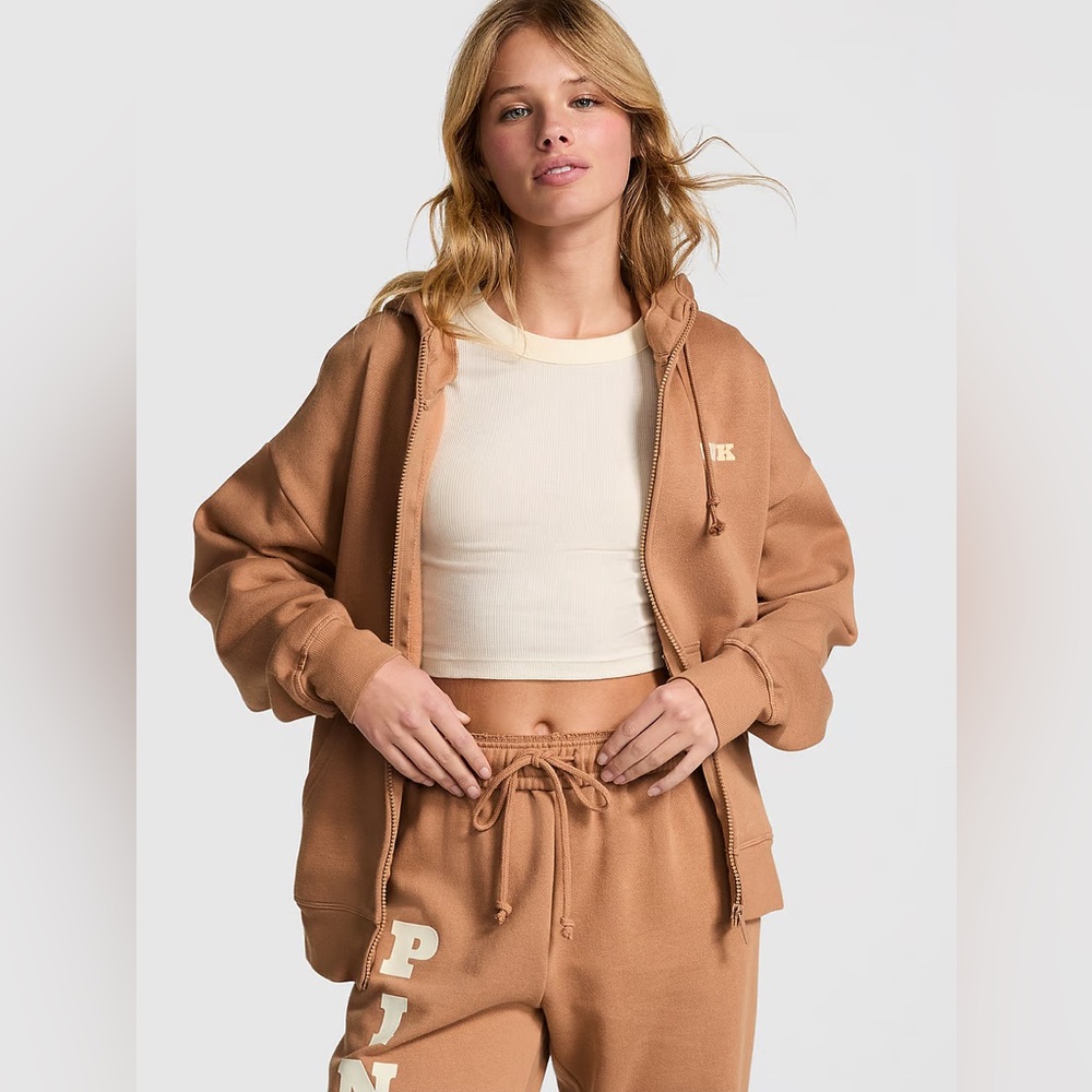 PINK Victoria's Secret Brown Hoodie